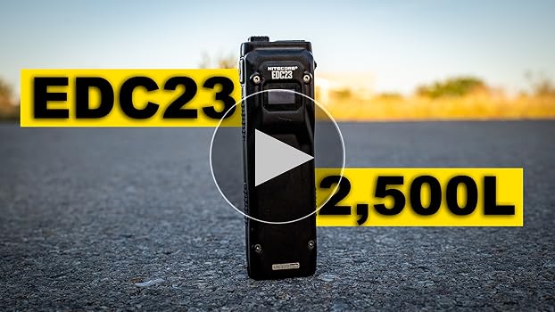 Nitecore EDC23 ウルトラスリム フラッシュライト Nitecore EDC23 2500 Lumen USB-C Rechargeable Ultra-Slim EDC